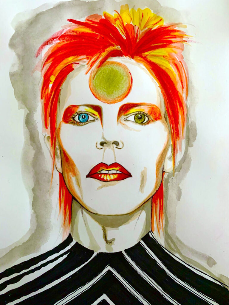 D.Bowie | Disegno di Bruno Gianesi