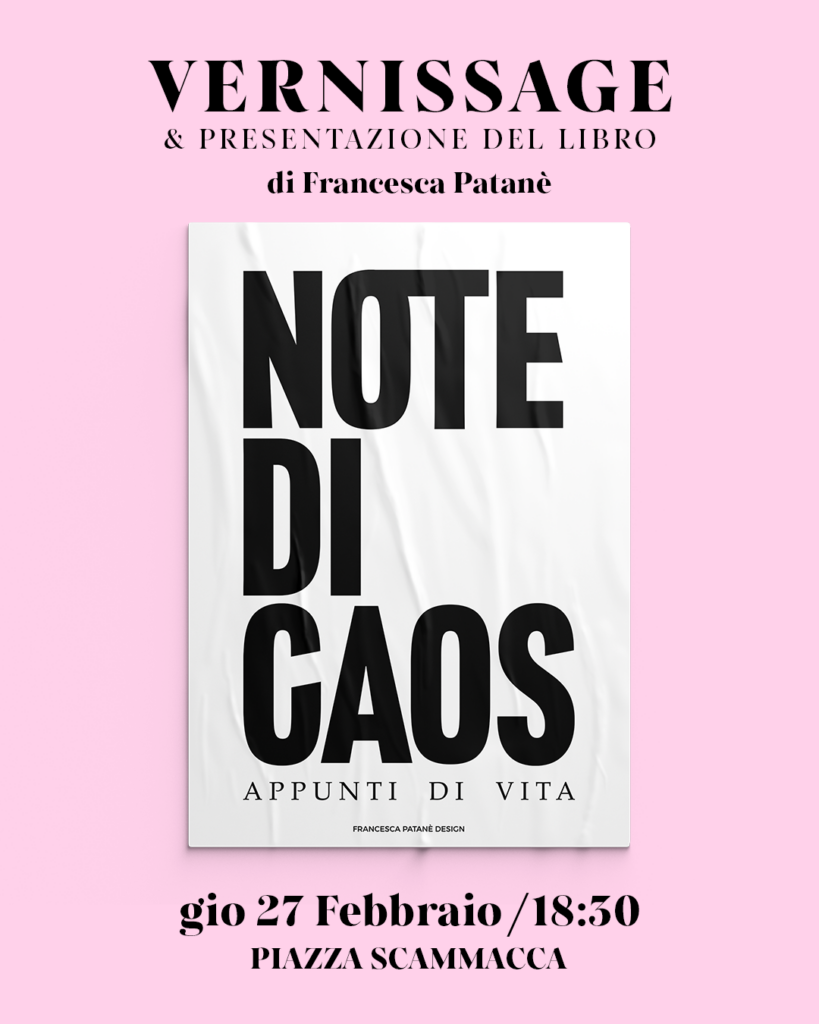 "NOTE DI CAOS. Appunti di vita": mostra e presentazione del libro