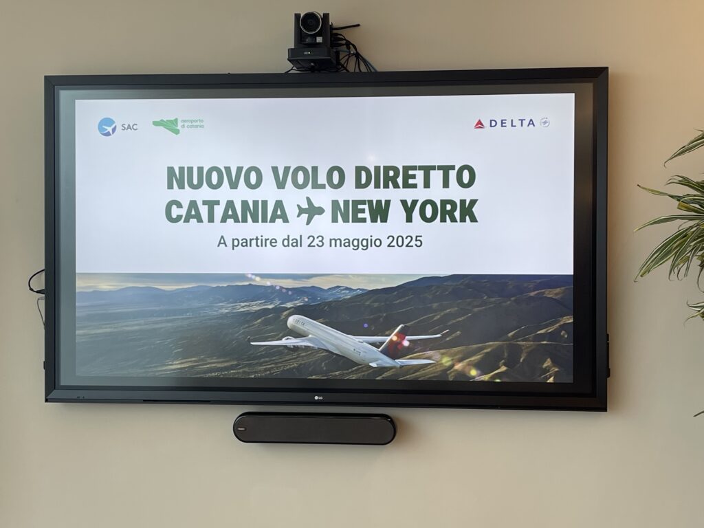 Volo Catania-New York promosso da Delta Airlines, conferenza stampa oggi a Catania