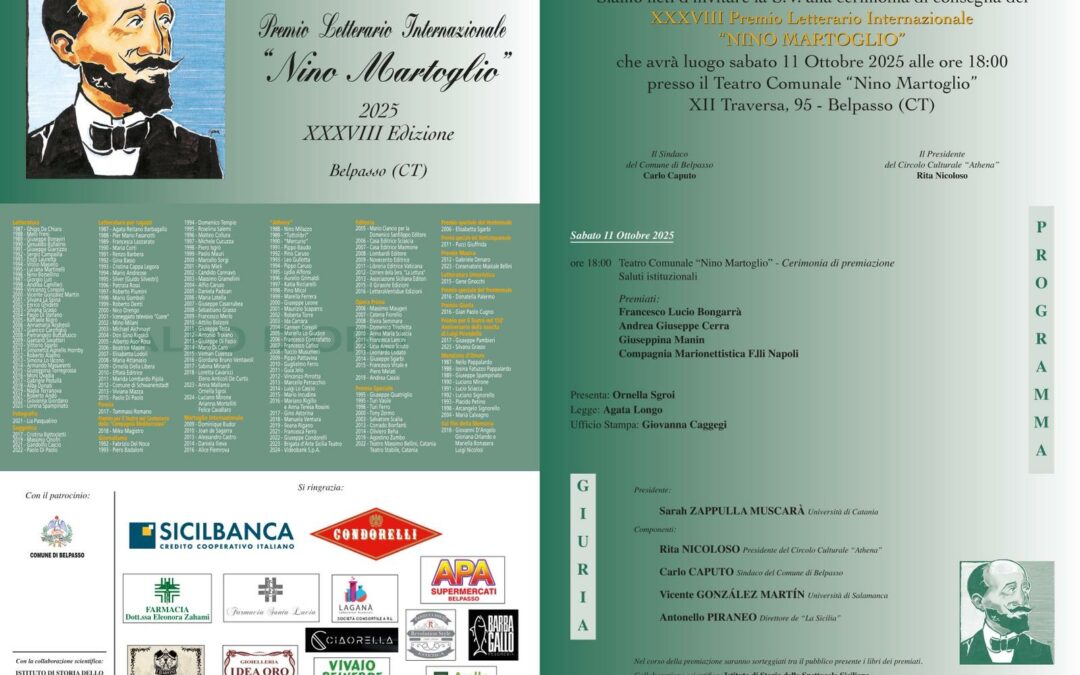 Premio letterario internazionale ”Nino Martoglio” 2025