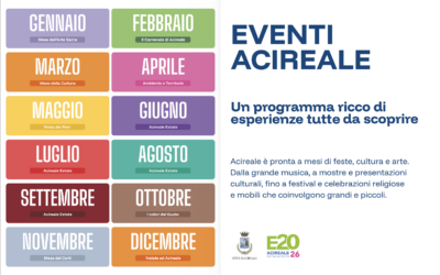 ACIREALE E2026: PRESENTATO A PALAZZO DI CITTÀ IL CARTELLONE DEGLI EVENTI ANNUALI
