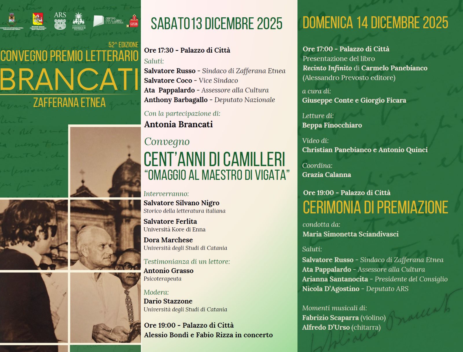 Premio Brancati 2025 Premio Brancati 2025