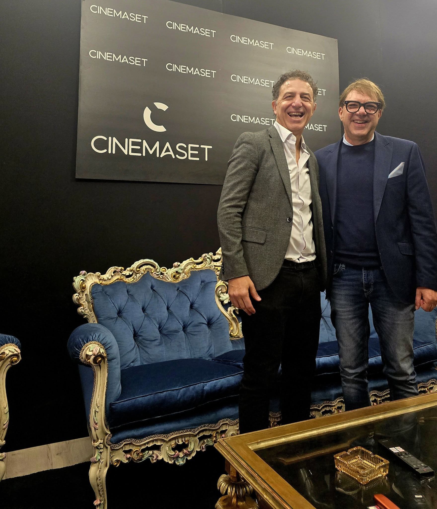 Christian Marazziti a Catania durante l’evento all’Accademia Ardizzone Gioeni con allievi e professionisti del cinema