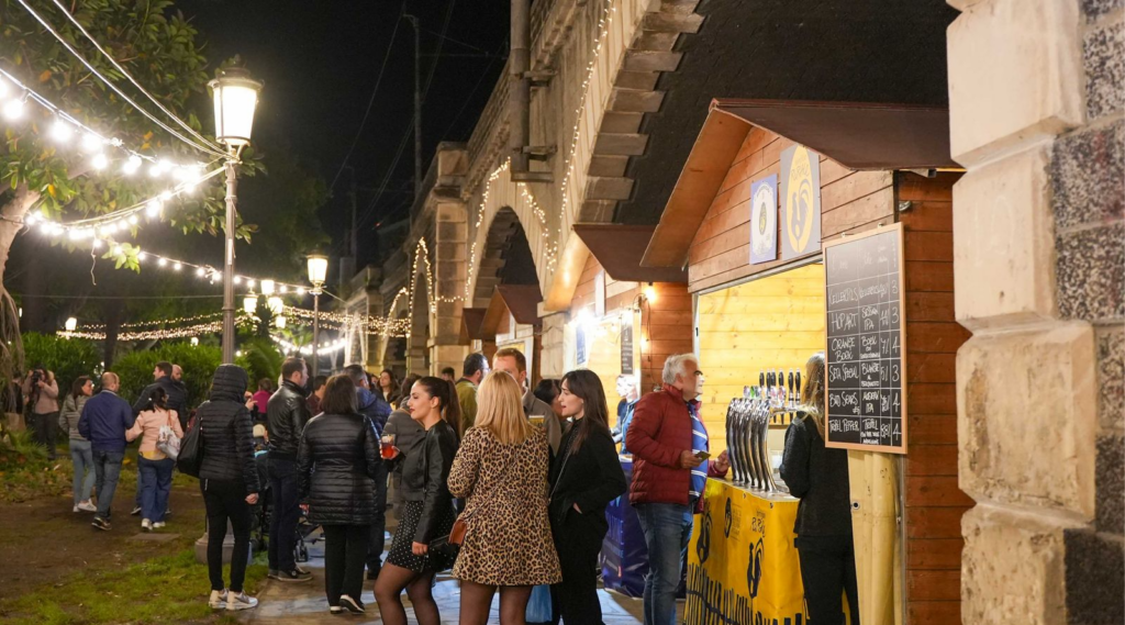 Panoramica del festival Beer Catania 2026 a Villa Pacini nel centro storico di Catania