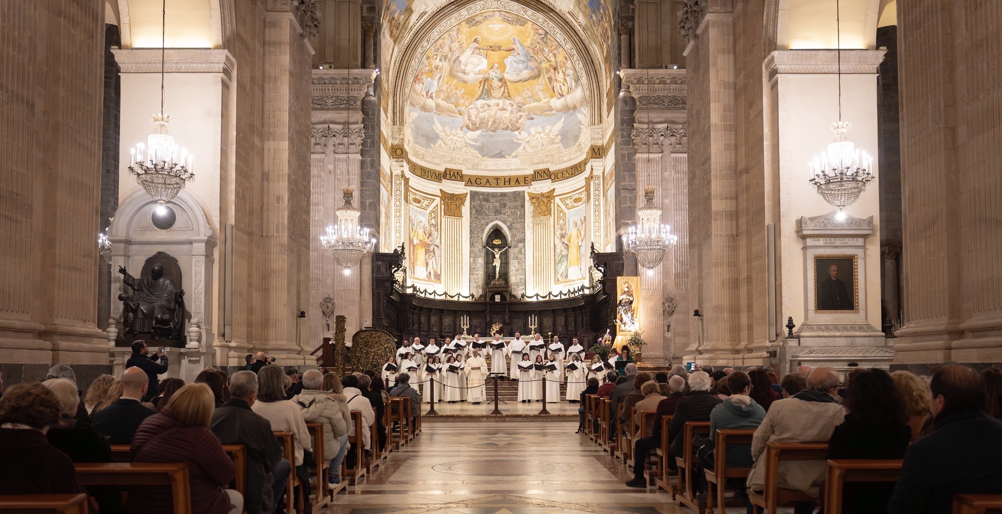 Locandina della seconda edizione del Festival Mediterraneo di Musica Sacra di Catania 2026