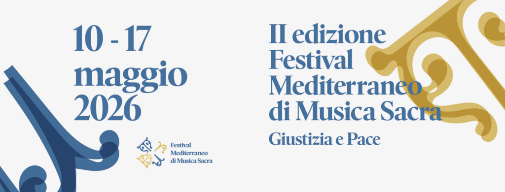 Locandina della seconda edizione del Festival Mediterraneo di Musica Sacra di Catania 2026