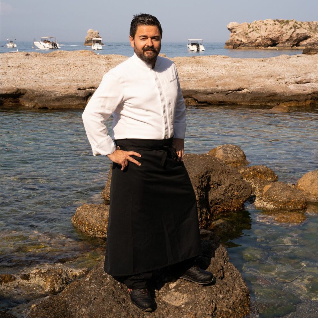 Agostino D'Angelo executive chef del Brizza protagonista della cena Amaro Amara a Taormina