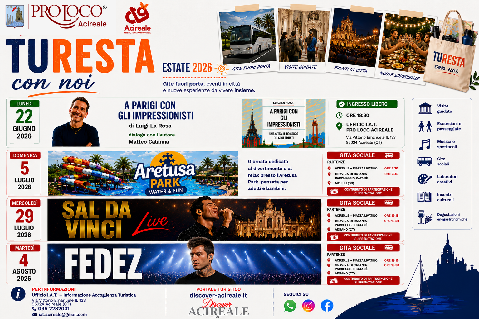 turesta-con-noi-cartellone-estate-2026-acireale.jpg Cartellone di TuResta con noi Estate 2026, eventi della Pro Loco Acireale